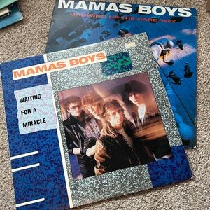 Growing Up the Hard Way & Waiting for a Miracle by Mama’s Boys 1987 Vinyl Albums